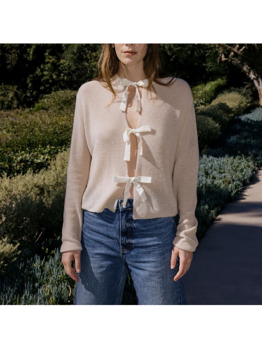 Zara Bow Cardigan - Picture 2 of 7